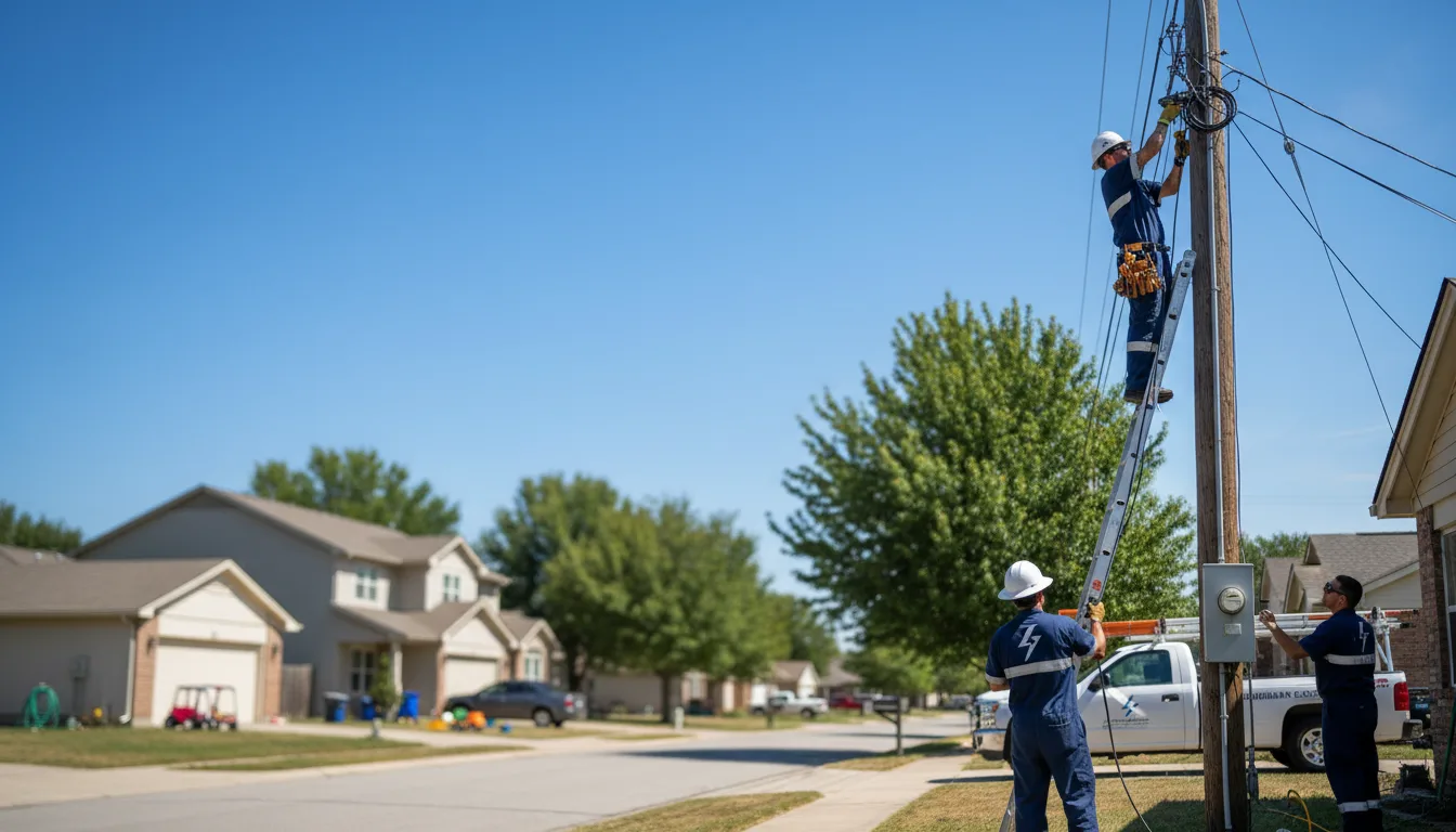 Residential electrician providing installation services in Cedar Springs, GA